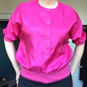 💖 Vintage 90s pretty in pink top - fits Sz S / M